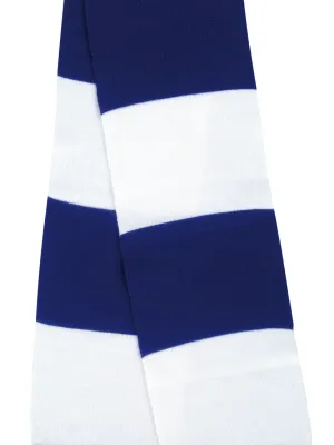 Écharpe bicolore "Team" – Royal Blue / White