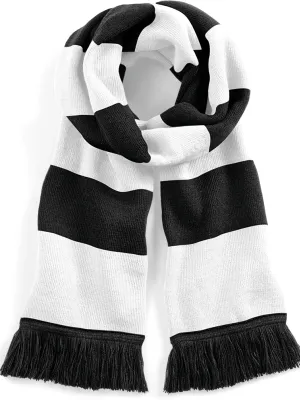 Men's Stadium striped scarf – Black / White