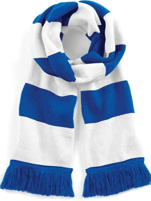 Men's Stadium striped scarf – Bright Royal / White
