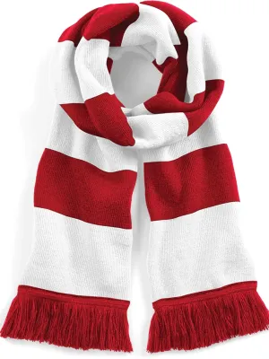 Men's Stadium striped scarf – Classic Red / White