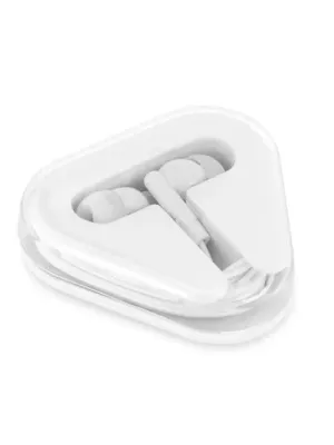 FARADAY. Earphones with 1'25 m ABS cable – Blanc