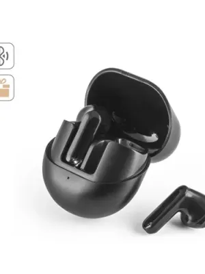 BURTON. Wireless earphones in recycled ABS (100% rABS) with 12 hours of battery life