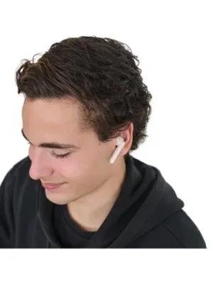 FOURIER. Écouteurs sans fil avec autonomie de 3 heures en fibre de paille de blé et PP