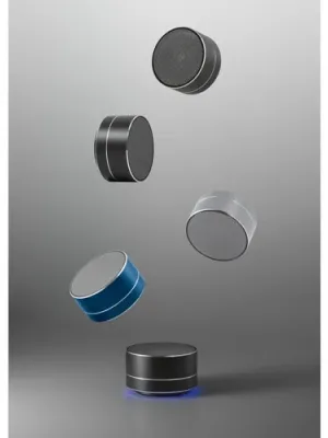 FLOREY. Enceinte portable 3W avec 4h d'autonomie en aluminium recyclé (100 % rAL) et d'ABS (100 % rABS)