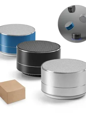 FLOREY. Enceinte portable 3W avec 4h d'autonomie en aluminium recyclé (100 % rAL) et d'ABS (100 % rABS)