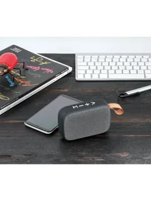 GANTE. Enceinte portable 3W avec autonomie de 2h en polyester et ABS