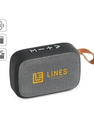 GANTE. Enceinte portable 3W avec autonomie de 2h en polyester et ABS