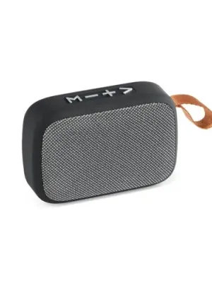 GANTE. Enceinte portable 3W avec autonomie de 2h en polyester et ABS – Gris