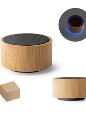 ARBER. Altavoz portátil de 3W con 4h de autonomía, fabricado en bambú y ABS reciclado (100 % rABS)