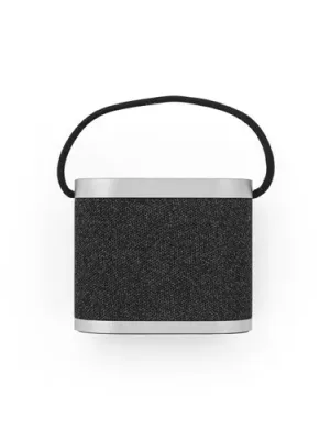 GUETTA. 5W portable speaker with super-fast 15W wireless charger and 2h battery life made of bamboo and recycled PET (100% rPET)