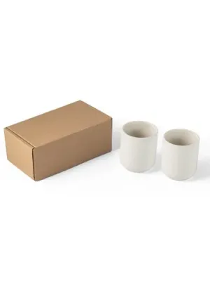 OWENS. Set of ceramic cups 280 mL – Blanc cassé