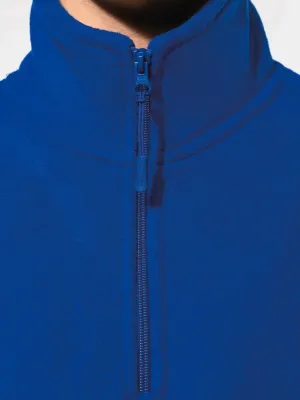 Enzo > Zip neck microfleece jacket