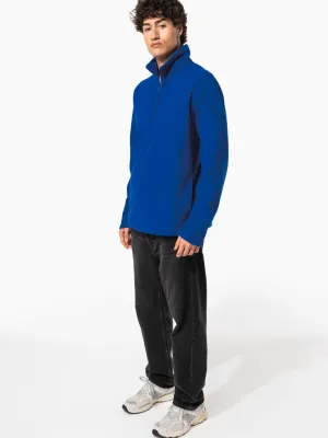 Enzo > Zip neck microfleece jacket