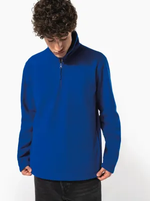 Enzo > Zip neck microfleece jacket