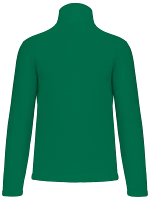Enzo > Zip neck microfleece jacket – Kelly Green