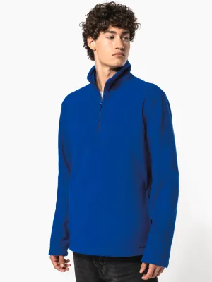 Enzo > Zip neck microfleece jacket
