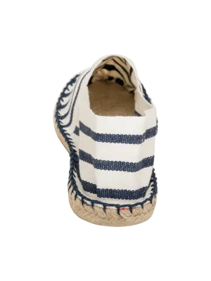 Espadrilles unisexe Made in France – Natural / Navy Stripe