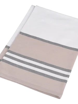 Paño de cocina a rayas – White / Grey