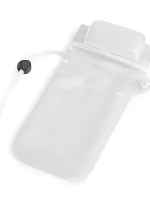 EGEU. Water-resistant PVC mobile phone case – Blanc