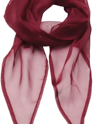 Chiffon Scarf – Burgundy