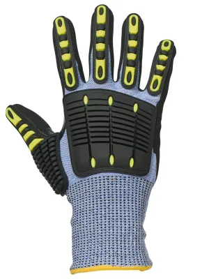 Cut and impact protection gloves