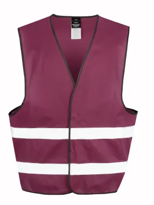 Core enhanced visibility vest – Burgundy