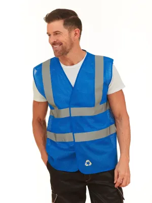 Chaleco de alta visibilidad de malla calada