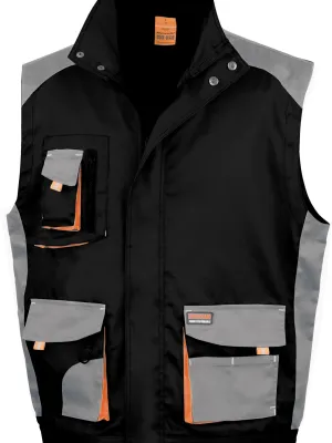 Chaleco multibolsillos Lite – Black / Grey / Orange