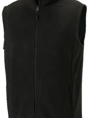 Men's Fleece Gilet – Black