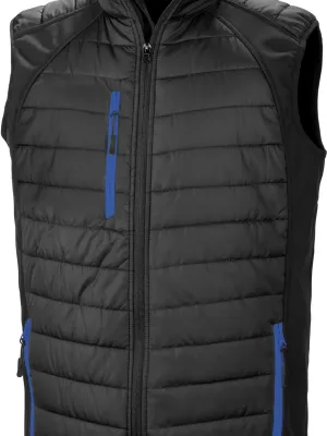 Chaleco softshell acolchado black compass reciclado – Black / Royal Blue