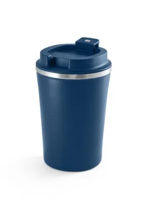 PHELPS CERAMIC. Gobelet de voyage en acier inoxydable avec intérieur en céramique 470 ml – Bleu marine