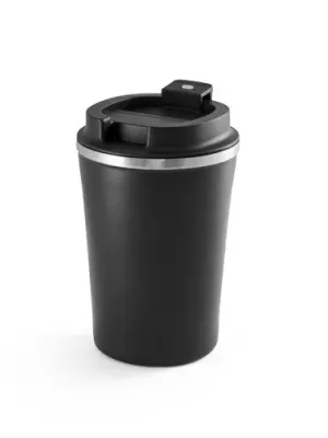 PHELPS CERAMIC. Gobelet de voyage en acier inoxydable avec intérieur en céramique 470 ml – Noir