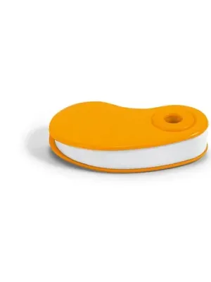 SIZA. Gomme blanche en TPR avec protecteur en PP – Orange