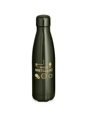 SHOW METALLIC. Gourde en acier inoxydable, finition métallique mate 510 ml