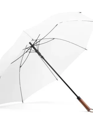 MATEO. Large umbrella (30") made of pongee – Blanc