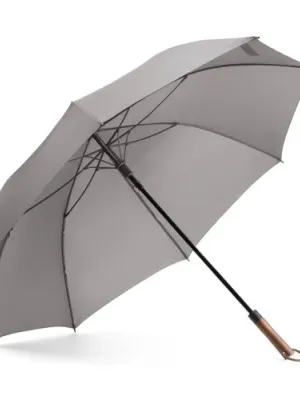 MATEO. Large umbrella (30") made of pongee – Gris