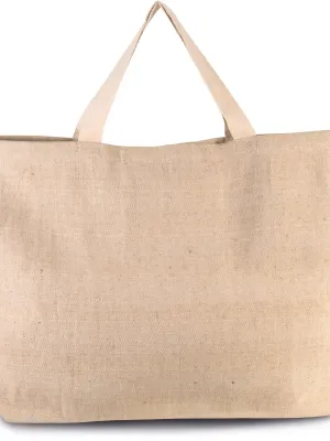 Grand sac de shopping fourre-tout esprit rustique