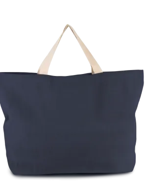 Grand sac de shopping fourre-tout esprit rustique – Navy