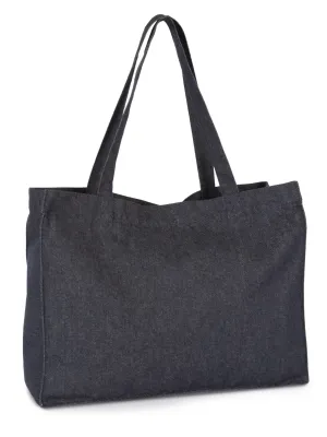 Grand sac shopping denim