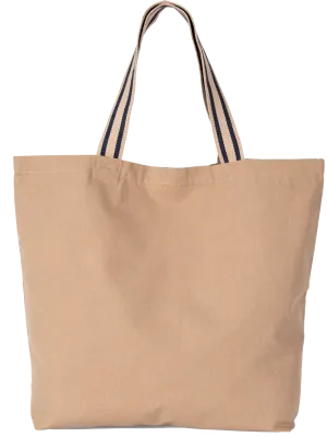 Grand sac shopping écoresponsable – Hemp / Desert Sand / Horizon Blue Stripe