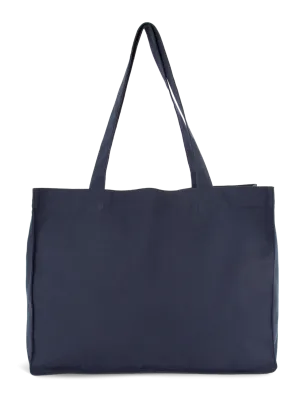 Grand sac shopping en coton recyclé – Moonlight Navy