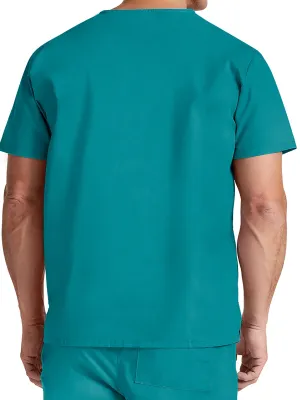 Unisex V-neck top – Teal Blue
