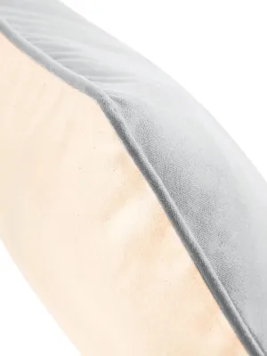 Housse de coussin à bord passepoilé
