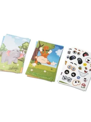 MADAGASCAR. Sticker set with six sheets