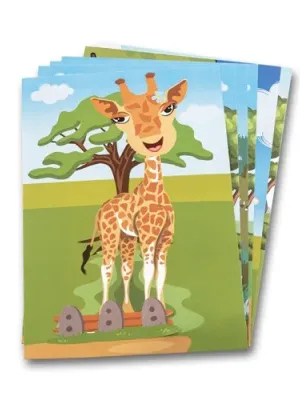 MADAGASCAR. Sticker set with six sheets