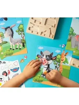 MADAGASCAR. Sticker set with six sheets