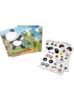 MADAGASCAR. Sticker set with six sheets – Blanc