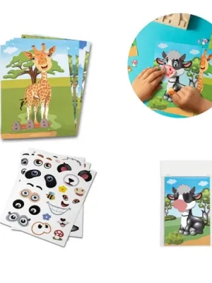 MADAGASCAR. Sticker set with six sheets