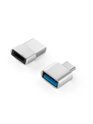 MINSKY. Jeu de 2 adaptateurs USB-A / USB-C en aluminium