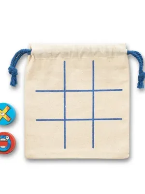 CROSSES. Jeu du morpion classique avec 10 pièces en contreplaqué
